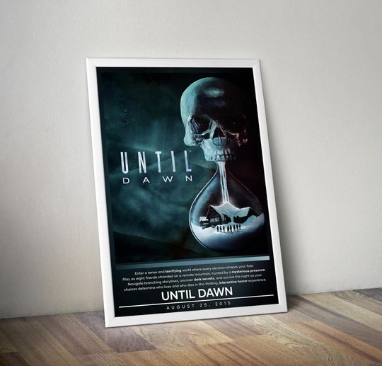 Until Dawn Poster | Until Dawn  | Gaming Poster | Video Game Poster | Wall Decor Poster