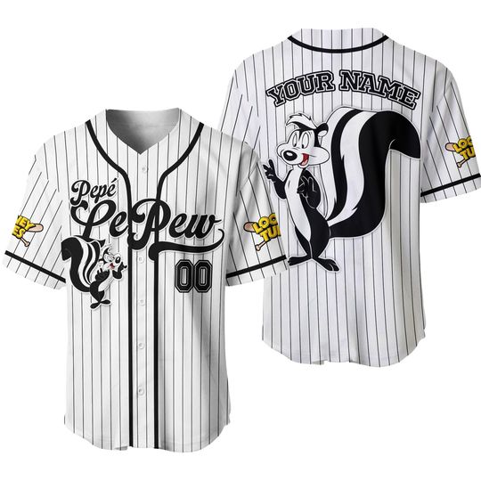 Discover Custom Looney Tune Pep Le Pew Simple Baseball, Cartoon Team Outfit