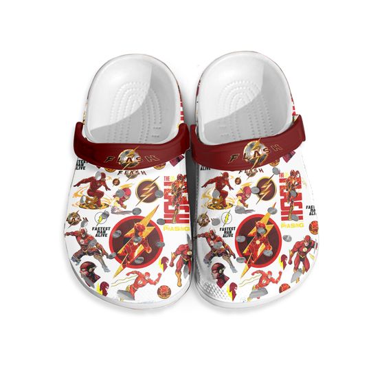 The Flash DC Comics Lightweight Clogs For Kids And Adults, Shoes Gift for Fan