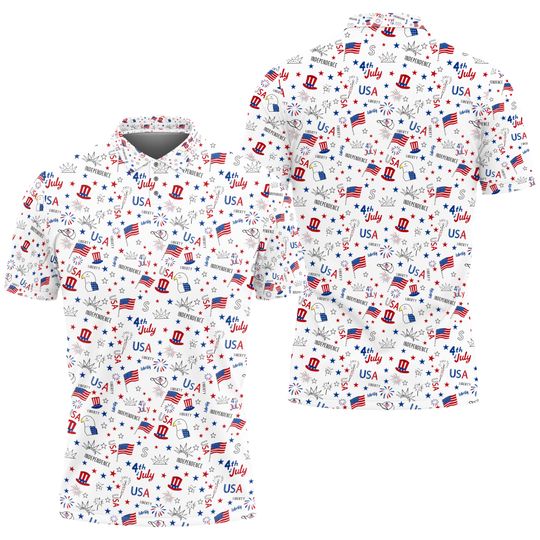 USA 4th of July Polo Shirt
