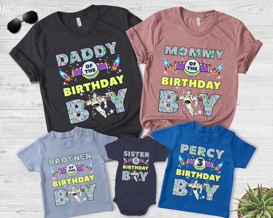 Personalized Toy Story Buzz Lightyear Birthday Shirt, Disney To Infinity and Beyond Shirt, Disneyland Family Vacation Matching Tee