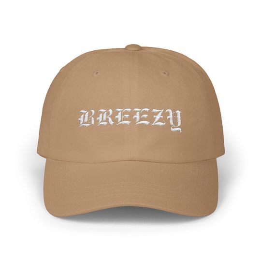 Breezy Embroidered Baseball Cap for Chris Brown Fans, Vintage Dad Hat