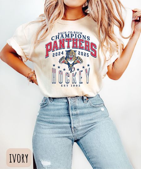 Florida Panthers Hockey T-Shirt, Stanley Cup Champions Tee