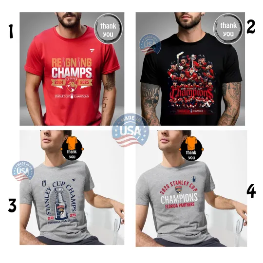 Florida Panthers Stanley Cup 2025 Champions T-Shirt