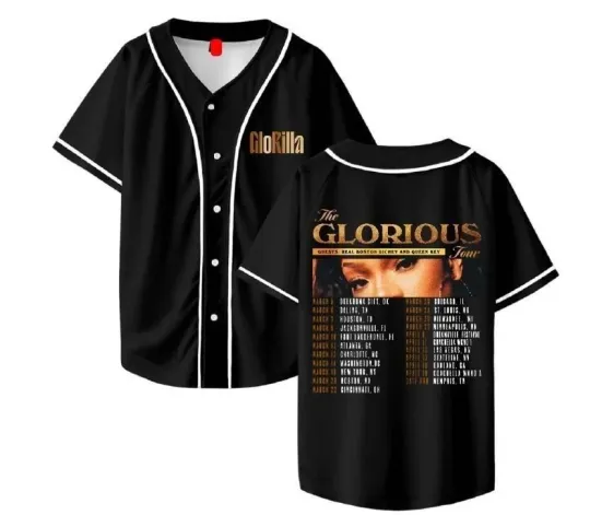 Good Shirt GloRilla The Glorious Tour 2025 Merch Baseball Jersey All Size