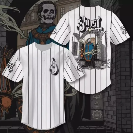 New New Ghost Band Baseball Jersey  2025 Ghost Band World Tour Jersey Gifts Fan