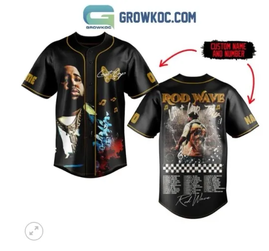 Rod Wave Celebrating The Last Lap Tour baseball jersey, 3d gift,2025 hot