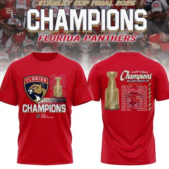 Back To Back Florida Panthers Stanley Cup Champions T-Shirt
