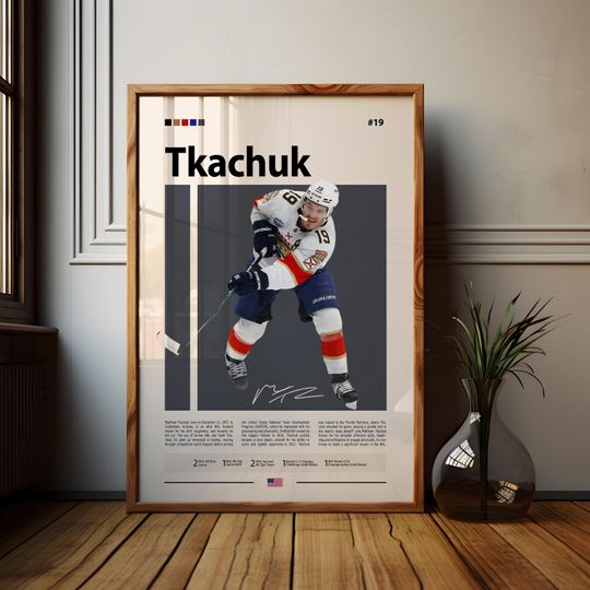 Matthew Tkachuk Premium Matte Poster - Florida Panthers NHL Hockey Sports Decor