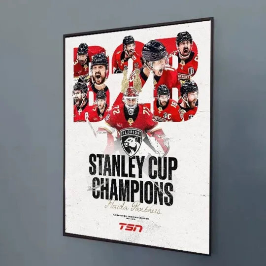 Florida Panthers 2025 Stanley Cup Champions Poster