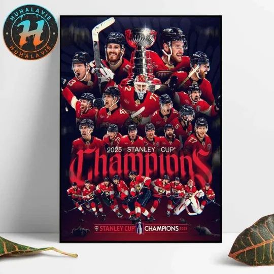 Congrats Florida Panthers Back-to-Back Stanley Cup Champions Poster