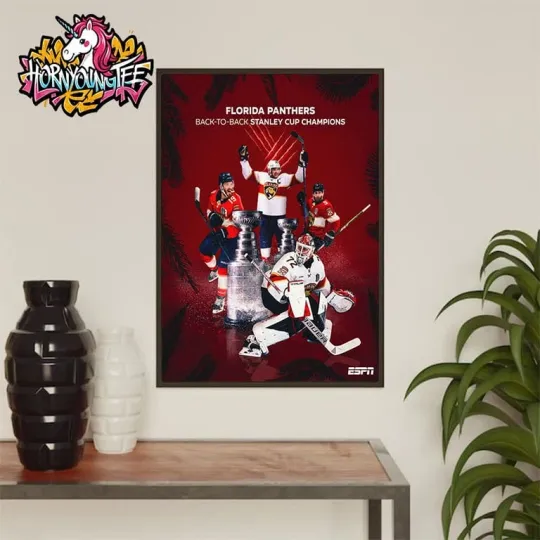 Florida Panthers Stanley Cup Champions 2025 Poster