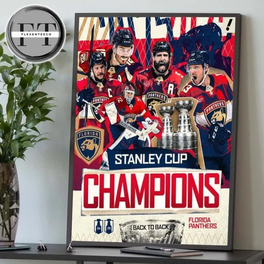 Florida Panthers 2025 Stanley Cup Champions Poster