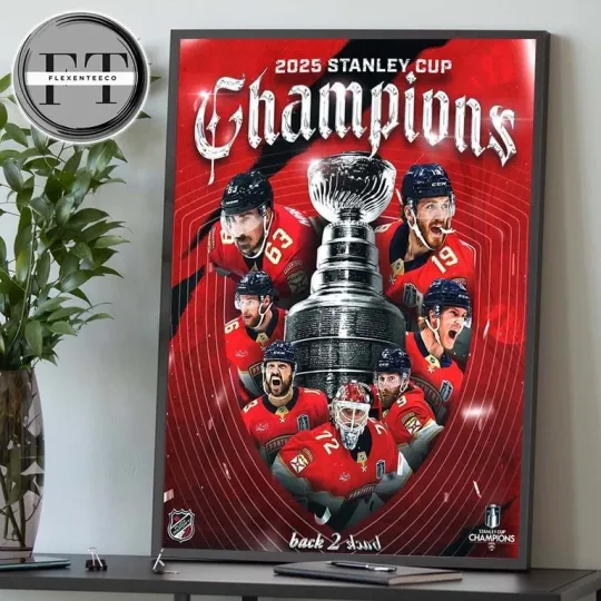 Florida Panthers Stanley Cup Champions Poster 2025