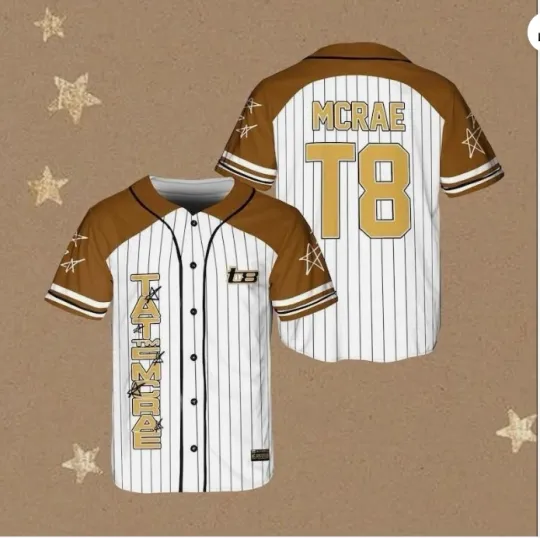 T8 Mcrae Baseball Jersey Miss Possessive Tour 2025 Jersey Tate McRae Fan Gift