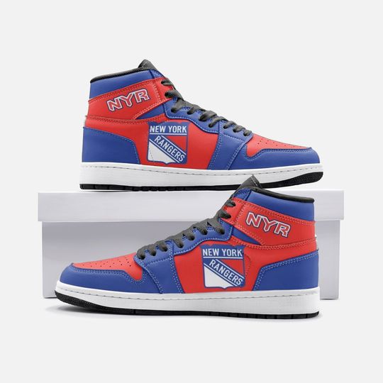 New York Rangers Fan Basketball Shoes | High Top Shoes