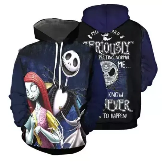 Jack Sally & Zero Dog Nightmare Before Christmas 3D HOODIE US Size Best Price
