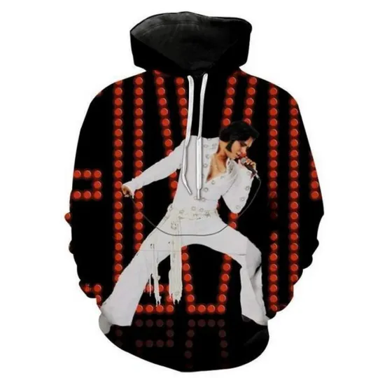 Elvis Presley 3D full over print Hoodie Sweater TShirt LK-402