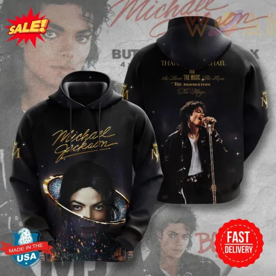 New  Michael Jackson 3D Hoodies Hoodie 3d - all printed