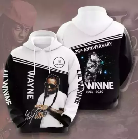 Lil Wayne Hoodie 3D All Over Printed Gift For Fan Size S-5XL
