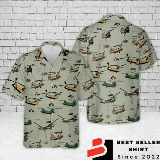 Boeing Ch 47 Chinook Lifting Cheap Hawaiian Shirt