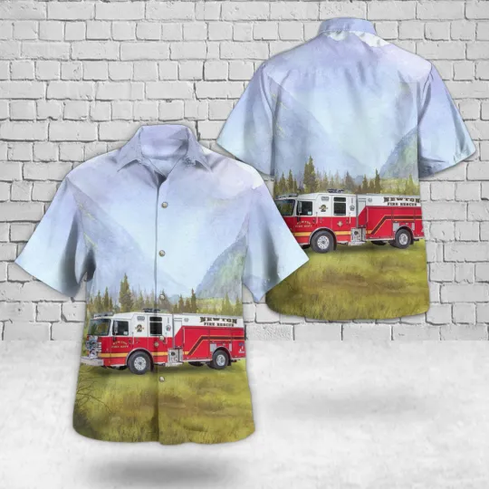 Newton Iowa Newton Fire Department Hawaiian Shir