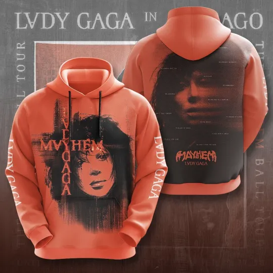Ld ga 3D Hoodie Mayhem Tour 2025 Pullover Gift for Little Monsters Fans