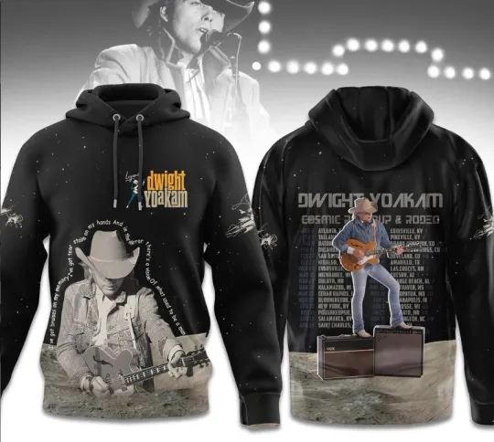 Dwight Yoakam Cosmic Roundup Rodeo Tour 2025 3D  Hoodie