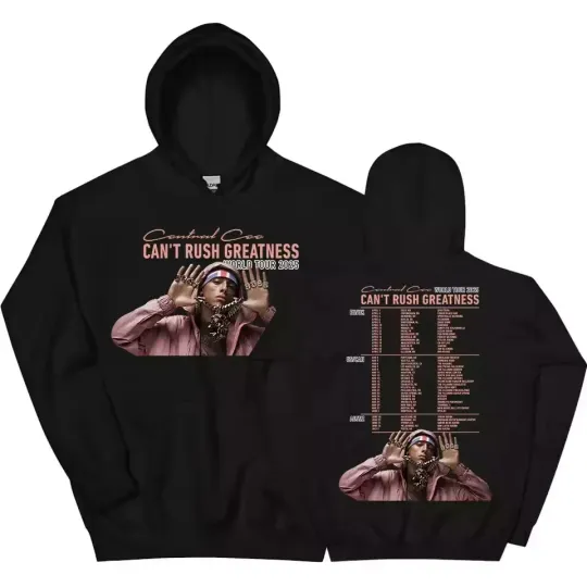 Central Cee CAN'T RUSH GREATNESS World Tour 2025 Double Sided Hoodie