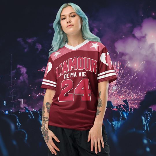 L'Amour De Ma Vie Fan Merch Concert Outfit Unisex Football Jersey