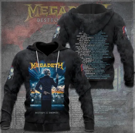 Megadeth Band 3D Hoodie