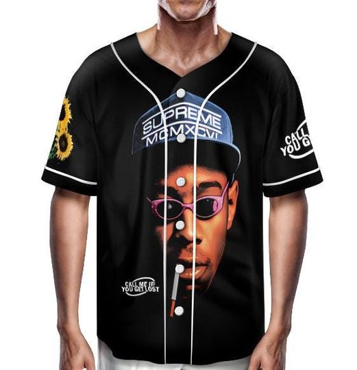 Tyler The Creator Graphic Baseball Jersey - Call Me If You Get Lost Design