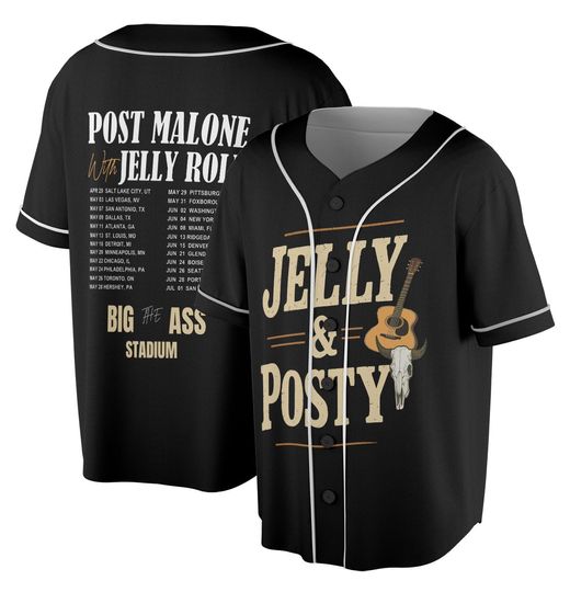 Jelly Posty Concert Jersey, Post Malone Merchandise, Rap Music Fan Apparel