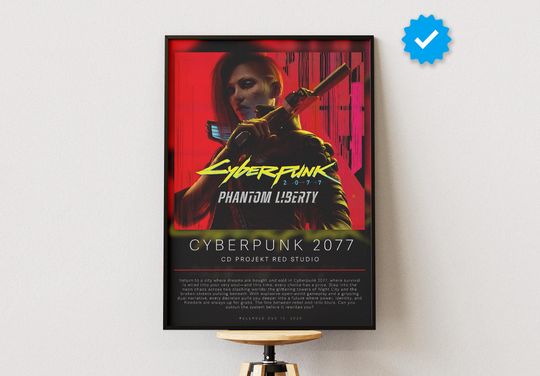 Cyberpunk 2077 Poster | Gaming Poster | Video Game Prints | Wall Decor Posters | Gaming Gift | Video Game Poster | Gaming Decor