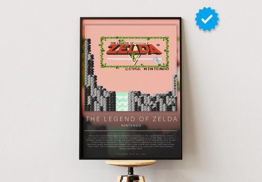 The Legend of Zelda Poster | Gaming Poster | Video Game Prints | Wall Decor Posters | Gaming Gift | Video Game Poster | Gaming Decor