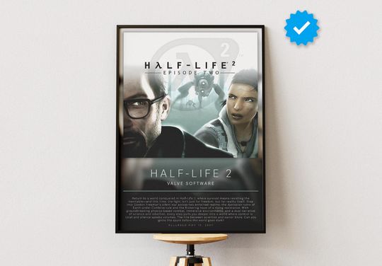 Half Life 2 Poster | Gaming Poster | Video Game Prints | Wall Decor Posters | Gaming Gift | Video Game Poster | Gaming Decor