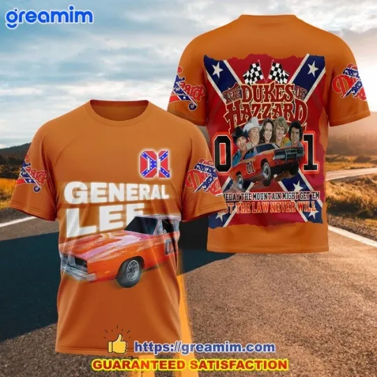 The Duke of Hazzard General Lee 3D Shirt