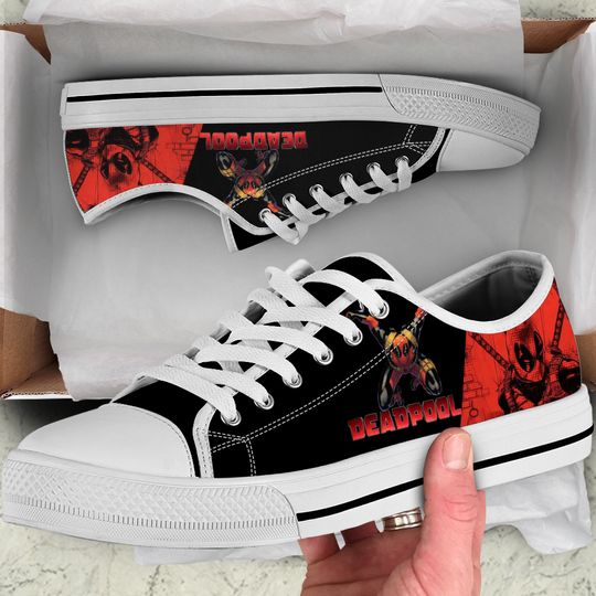 Deadpool Low Top Shoes Sneakers Disney Low Top Shoes Sneakers