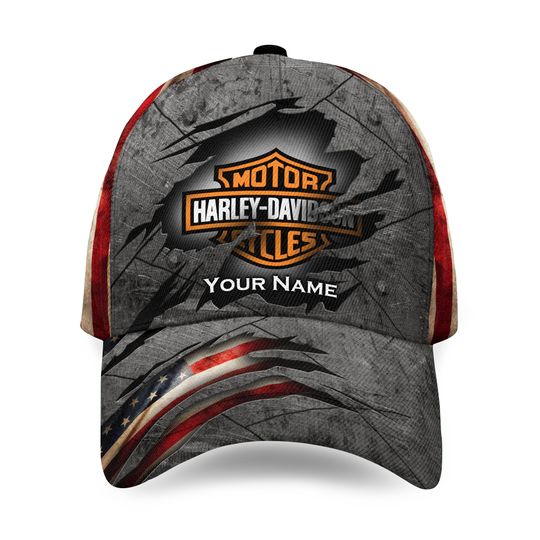 Personalized Harley Motor Racing Davidson Classic Cap Gift