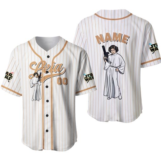 Leia Organa Jersey Shirt, Disney Star Wars Baseball Jersey, Princess Leia Cosplay, Rebel Alliance Leia Jersey, Star Wars Family Shirt