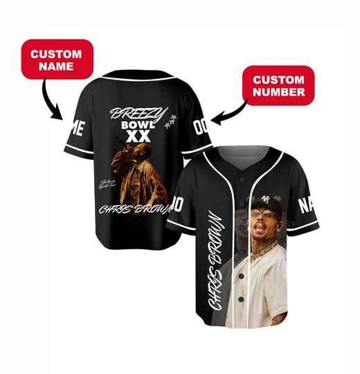 Personalized Chris Brown Tour Jersey, Breezy Bowl XX 2025 Shirt, Chris Brown Shirt, Breezy Bowl Tee