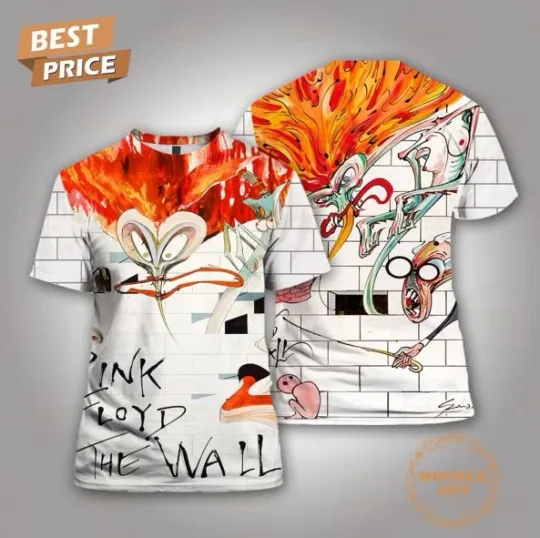 Pink Floyd 2025 The Wall 3D T-Shirt, Unisex All Size