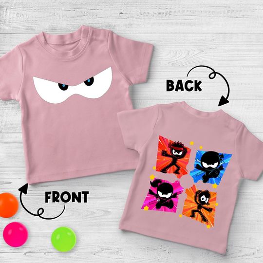 Ninja Kidz Birthday Shirt, Ninja Family Matching Tee, Party Shirt for Kids