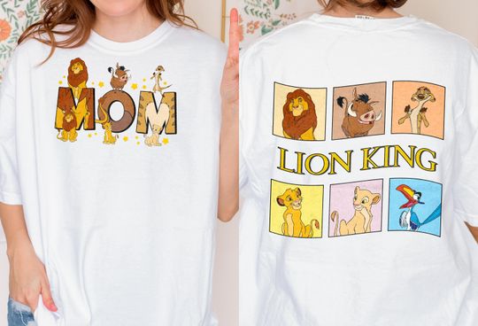 Lion King Family Matching BirthdayShirt, Retro T-shirt, Simba Mufasa Timon Pumbaa, Mother's Day, Father's Day Gift