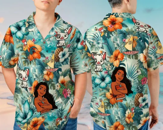 Moana Princess Hawaiian Shirt
