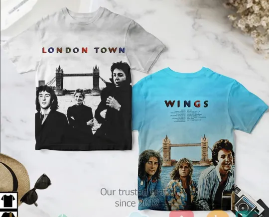 P mccartney Wings band London town 3D SHIRT aop All sizes 2F582