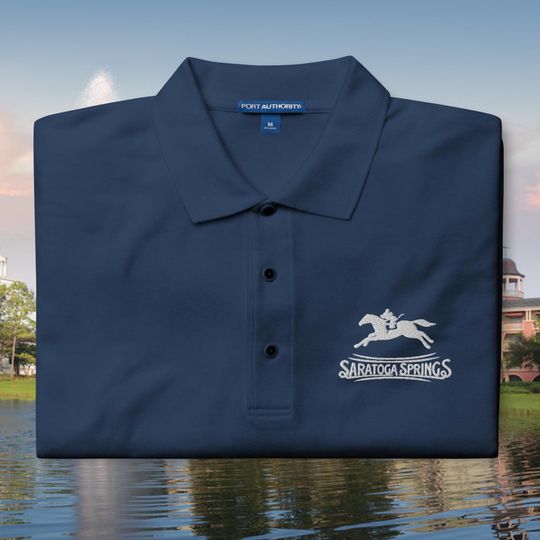 Saratoga Springs Mickey Jockey Embroidered Polo Shirt