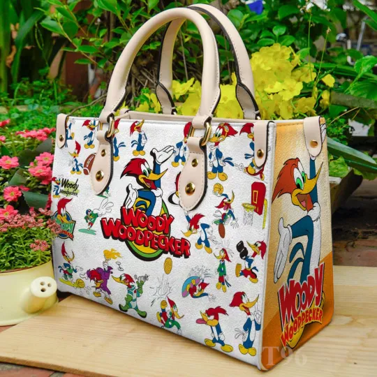 Woody Woodpecker Leather Handbag