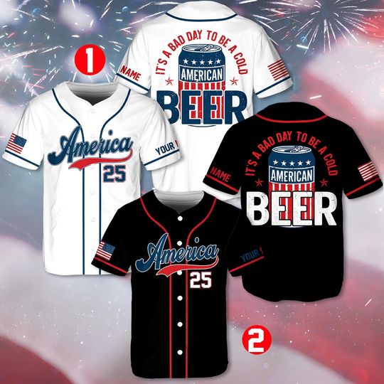 It's A Bad Day To Be A Cold Baseball Shirt, Personalized Baseball Jersey, Memorial Day Gift, Independence Day Baseball Shirt, 4th Of July
