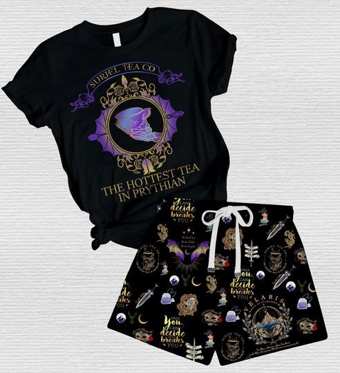 Velaris Acotar Pajamas, Velaris City Of Starligh Shirt/Shorts, Velaris Holiday Pajamas, The Night Court Shirt, Bookish Love Sleepwear